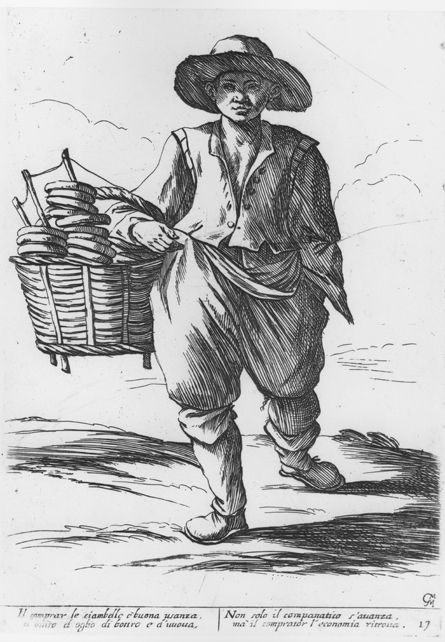 Venditore di ciambelle - Renaissance bread seller