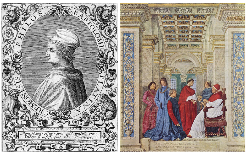 Bartolomeo Platina and his induction as Vatican Librarian