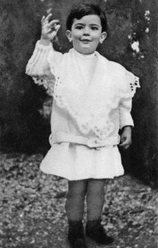 Dali as a child